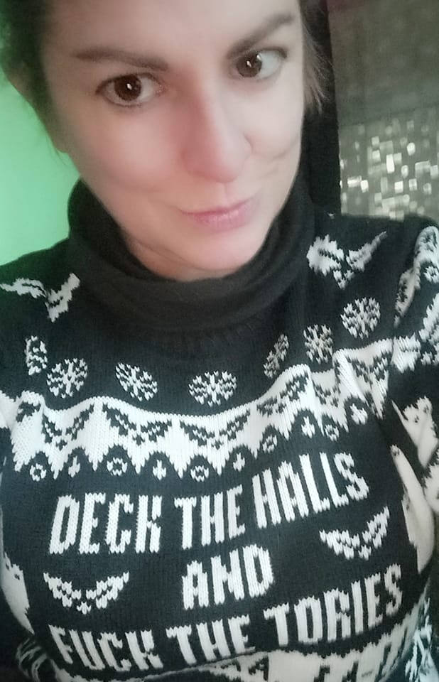 Merry Xmas and a very FUCK THE TORIES to one and all. 

Jumper by Topple and Burn